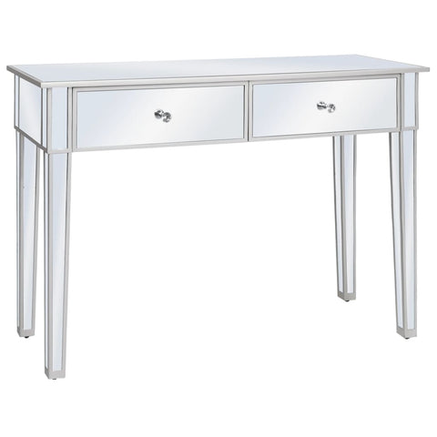 Mirrored Console Table MDF and Glass 106.5x38x76.5 cm 246660