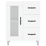 Highboard White 69.5x34x180 cm Engineered Wood 3198097