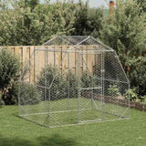 Chicken Run 2.5x2x2.25 m Galvanised Steel 4104029