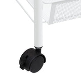 5-Tier Kitchen Trolley White 46x26x105 cm Iron 336329