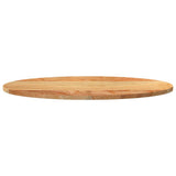 Table Top Light Brown 80x40x2 cm Solid Wood Oak Oval 4009045