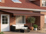 Electric Retractable Awning Brown and Anthracite 4 x 2 m 3421984