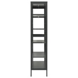 Display Cabinet Anthracite 90x40x180 cm Steel and Tempered Glass 336081