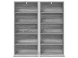 CD Cabinet 2 pcs Grey Sonoma 33 x 23.5 x 97.5 cm 8012701