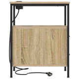 Bedside Cabinet with Drawer 2 pcs Sonoma Oak 30 x 48 x 61 cm 859413
