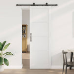 Sliding Door Manual ORKDAL White and black 78 x 232 cm 3333447