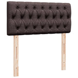 Box Spring Bed with Mattress Dark Brown 100x200 cm Fabric 3285809