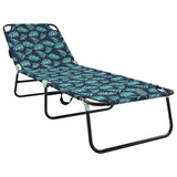 Folding Sun Lounger Multicolour 188 x 57 x 86.5 cm Polyester 42003145