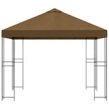Gazebo 3 x 3 m Taupe Polyester and Steel 190 gsm 900330