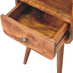 Mini Chestnut Curve Open Bedside IN3313