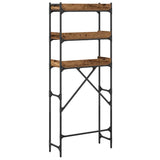 Washing Machine Shelf Old Wood 67 x 25 x 163 cm Engineered Wood 883550