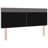 LED Headboard Grey 160 cm Faux Leather 42007307