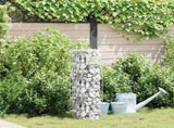 Gabion Faucet 4 pcs Silver 25 x 25 x 100 cm Galvanised Steel 42013414