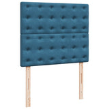 Box Spring Bed with Mattress Blue 120x200 cm Velvet 3290898