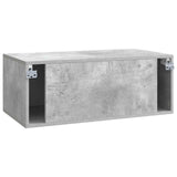 Wall-Mounted TV Cabinet Concrete Grey 78.5 x 41 x 30 cm 898688