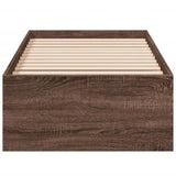 Bed Frame without Mattress Brown Oak 90x190 cm 3281069