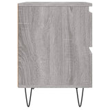 Bedside Cabinets 2 pcs Grey Sonoma 40x35x50 cm Engineered Wood 826889