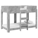 Bunk Bed for Kids Concrete Grey 80 x 160 cm Engineered Wood 3410550