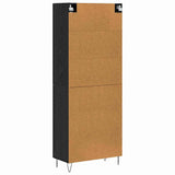 Highboard Black Oak 69.5 x 34 x 180 cm Engineered Wood 3403176