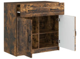 Sideboard Smoked Oak 66 x 34.5 x 87 cm Engineered Wood 895790