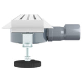 Shower Drain Line Design with 360&deg Siphon Silver 70 cm 42015981