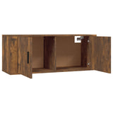 Wall Mounted TV Cabinet Smoked Oak 100x34.5x40 cm 816637