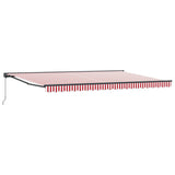 Awning Frame Red and White 500 x 300 cm 3331277