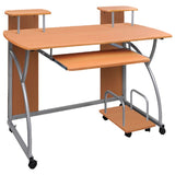 Computer Desk Brown 110x52x88.5 cm Engineered Wood 20583