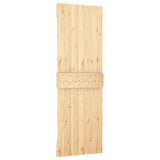 Sliding Door with Hardware Set 70x210 cm Solid Wood Pine 3203122