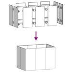 ZNTS Planter 120x80x80 cm Galvanised Steel 860792