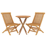 3 Piece Garden Dining Set Solid Wood Teak 3087186
