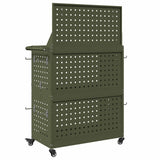 Tool Trolley Olive Green 65 x 35 x 111 cm Cold-rolled Steel 874556