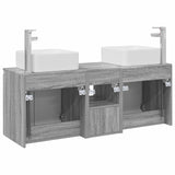 Bathroom Cabinet Set 3 pcs Grey Sonoma 49.5 x 41 x 63 cm 3405643