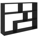 Wall Shelf Wall-Mounted Black Oak 95 x 20 x 69.5 cm 8012141