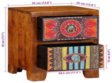 Bedside Cabinet 2 pcs 35x35x45 cm Solid Wood Acacia 4016493
