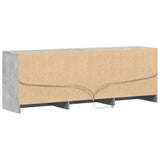 TV Cabinet with LED Concrete Grey 140x34x50 cm Engineered Wood 3307922