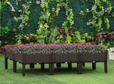 Set of 6 26L Garden Raised Bed Elevated Patio Flower Plant Planter Box PP Vegetables Planting T3398P322073