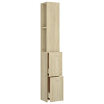 Bathroom Cabinet Sonoma Oak 25x26.5x170 cm Engineered Wood 808434