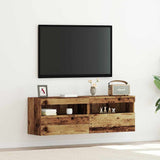 TV Wall Cabinet 2 pcs Old wood 60 x 30 x 40 cm Engineered Wood 862207