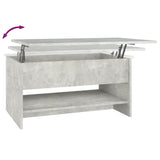 ZNTS Coffee Table Concrete Grey 80x50x40 cm Engineered Wood 809660