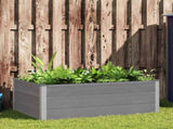 Garden Raised Bed WPC 150x100x54 cm Grey 43609