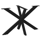 Dining Table Leg Spider Shape Black 120x68x cm Steel 4013112