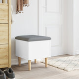 Storage Bench White 42x42x46 cm Engineered Wood 835061