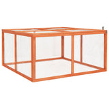 ZNTS Rabbit Hutch 124x120x60 cm Solid Firwood 170876