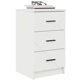 Bedside Cabinet with Drawer High gloss white 38 x 38 x 66 cm 883378