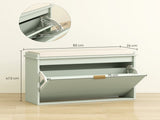 Elegant Eight Shoe Bench, with Top Seat - Green T3398P344254