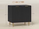 Sideboard Buffet Cabinet, Modern Kitchen Storage Cabinet with Adjustable Shelves and Metal Legs, T3398P551637