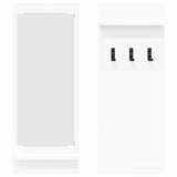 Wall-Mounted Coat Rack White 70 x 10 x 90 cm Engineered wood 874523