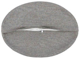Cushion with Pillow HEERLEN 6 pcs Cloud Grey Fabric 929642