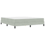 Box Spring Bed with Mattress Light Grey 180 x 210 cm Fabric 3398755